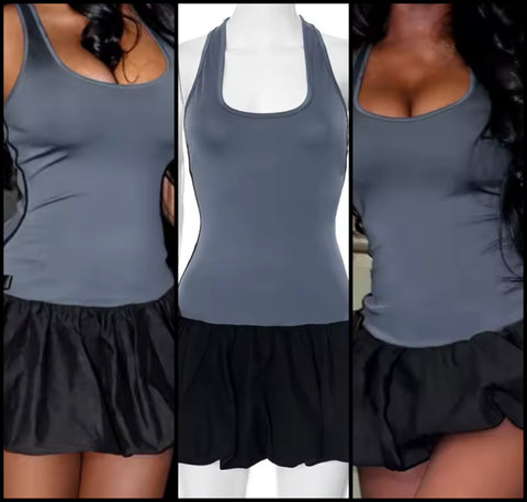 Women Sexy Sleeveless Striped Bow Color Patchwork Dress