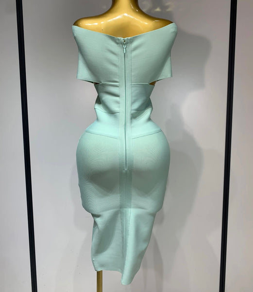 Women Sexy Off The Shoulder Ruched Back Zipper Dress