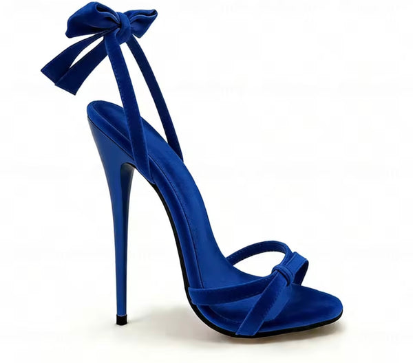Women Fashion Open Toe Bow High Heel Sandals