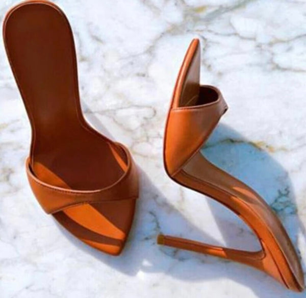 Women Pointed Open Toe Fashion High Heel Sandals