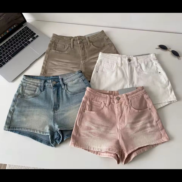 Women Color Fashion Denim Shorts