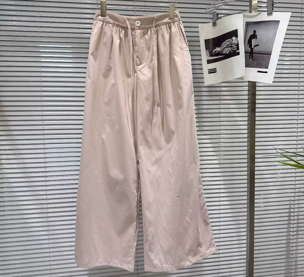 Women Sleeveless Tank Fashion Two Piece Wide Leg Pant Set