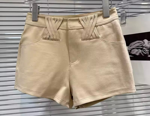 Women Solid Color Fashion Shorts