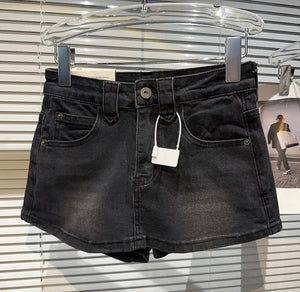 Women Fashion Denim Wrap Mini Shorts