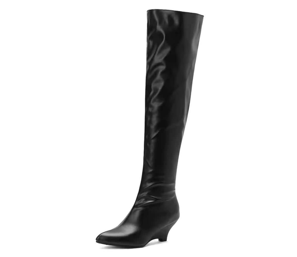 Women Color Fashion Over The Knee Wedge Boots