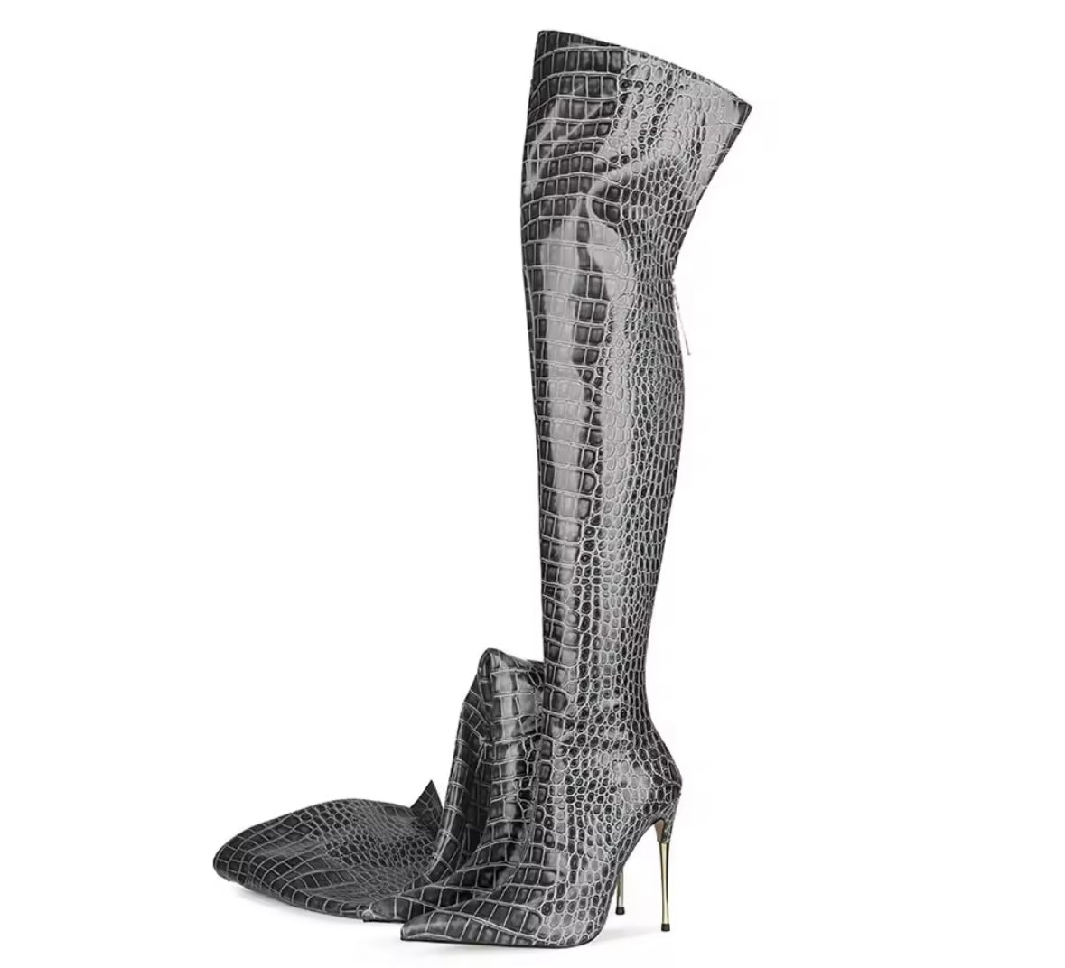 Women Fashion Color Over The Knee High Heel Boots
