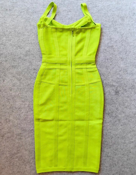 Women Green Sexy Sleeveless Dress