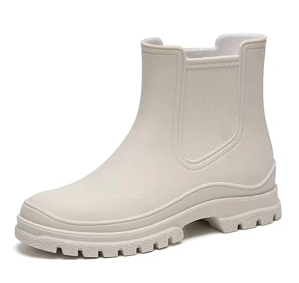 Women Fashion Color Ankle Rain Boots