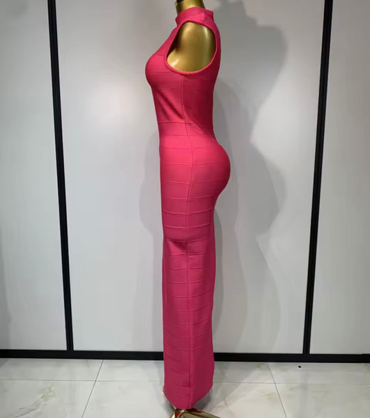 Women Sexy Sleeveless Bandage Maxi Dress