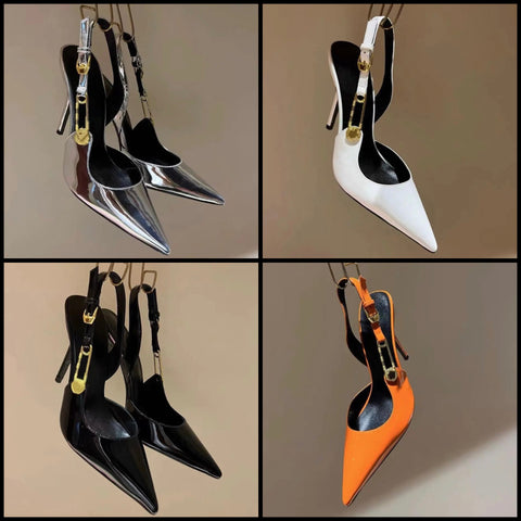 Women Fashion High Heel Sling Back Shoes