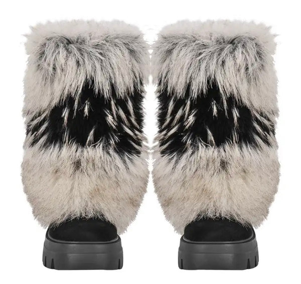 Women Fashion Pointed/Round Toe Faux Fur Boots