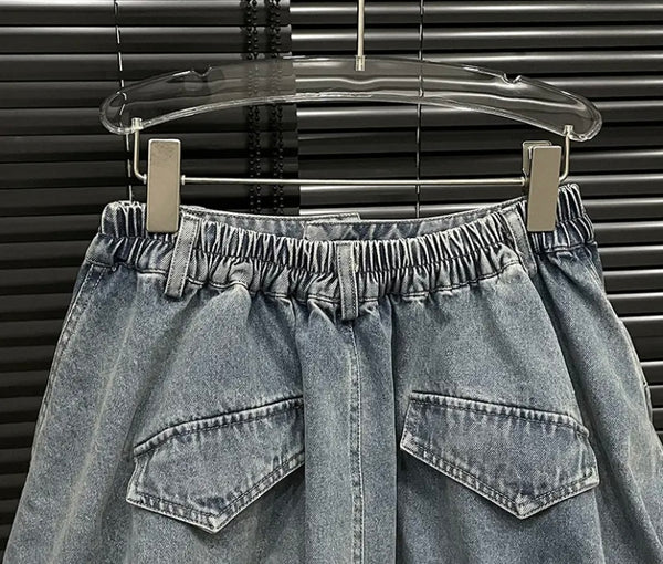 Women Sexy Fashion Blue Short Denim Skirt