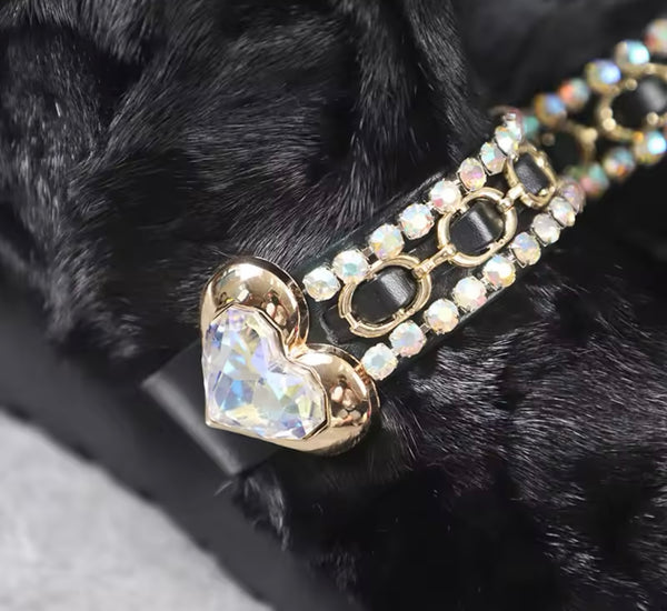 Women Bling Faux Fur Platform Ankle Boots