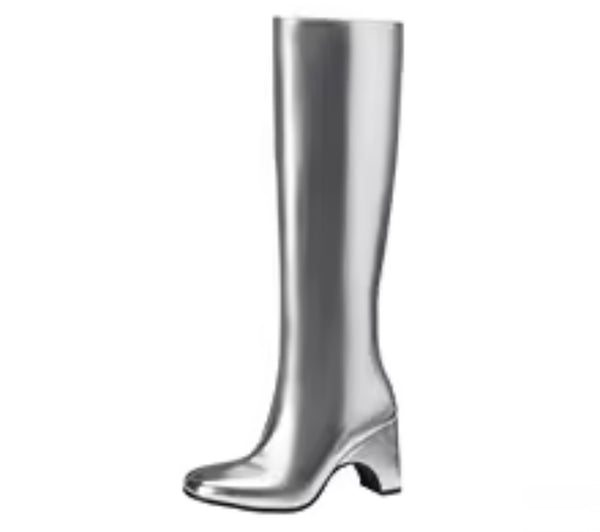 Women Color PU Fashion Knee High Boots