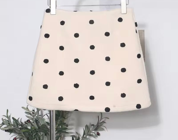 Women Fashion Polka Dot Short Skirt