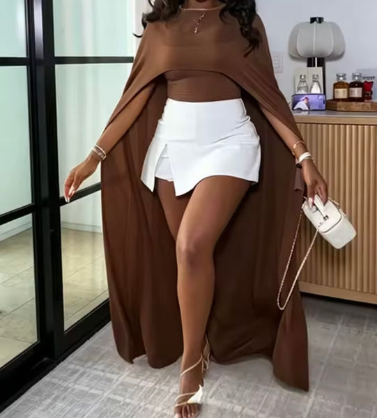 Women Color Fashion Mesh Asymmetrical Top