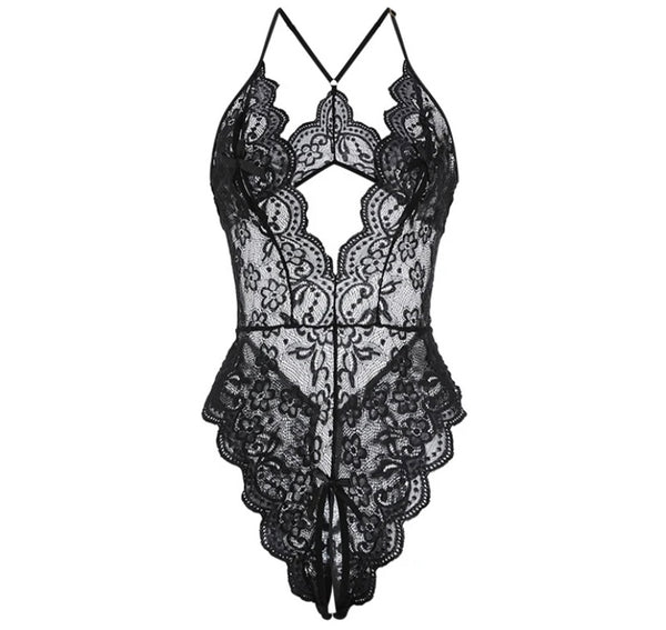 Women Sexy Sleeveless Lace Bodysuit Lingerie