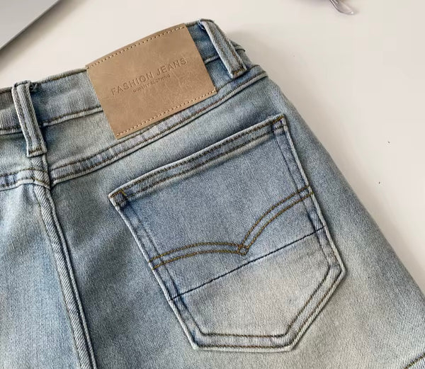Women Color Fashion Denim Shorts