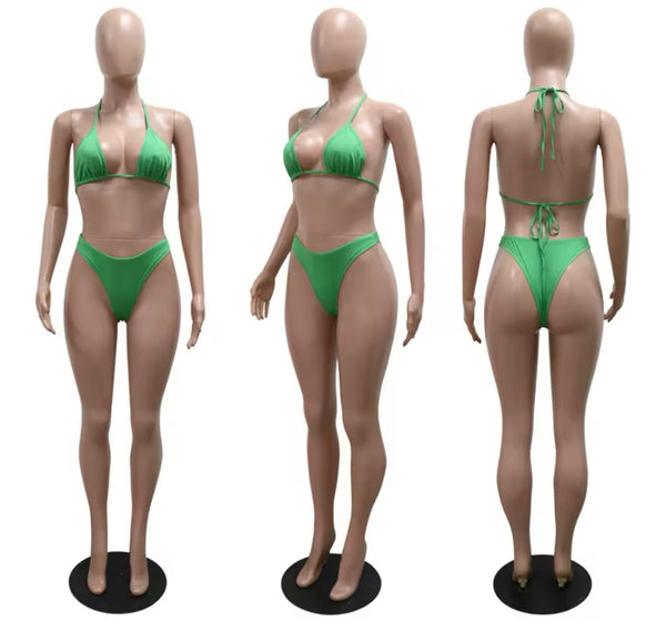 Women Sexy Color Bikini Mesh Cover Up Set