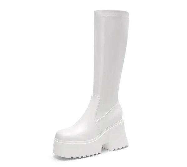 Women Fashion Ankle/Mid/Knee High Patent Leather Boots