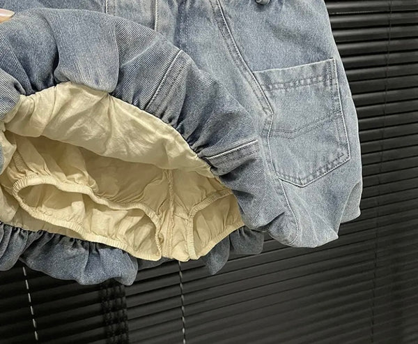 Women Sexy Fashion Blue Short Denim Skirt