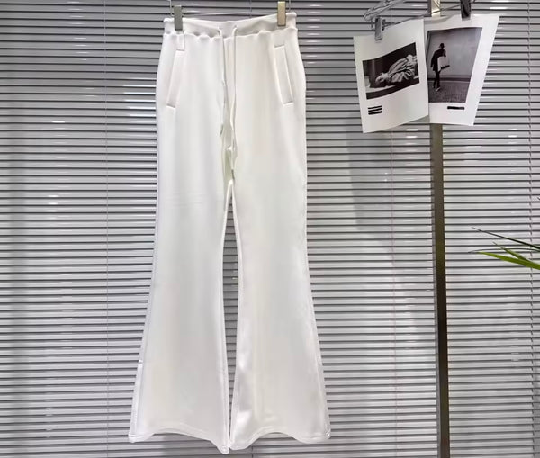 Women Fashion Fur Patchwork Zip Up Three Piece Pant Set