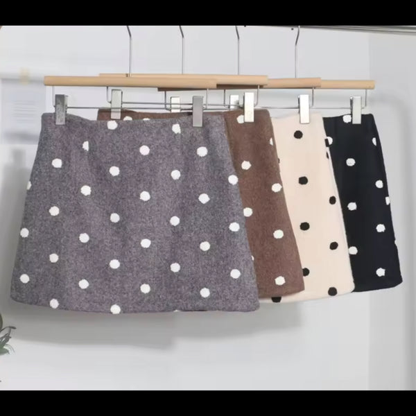 Women Fashion Polka Dot Short Skirt