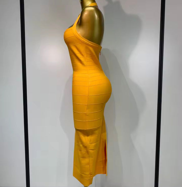 Women Sexy Halter Sleeveless Bandage Dress