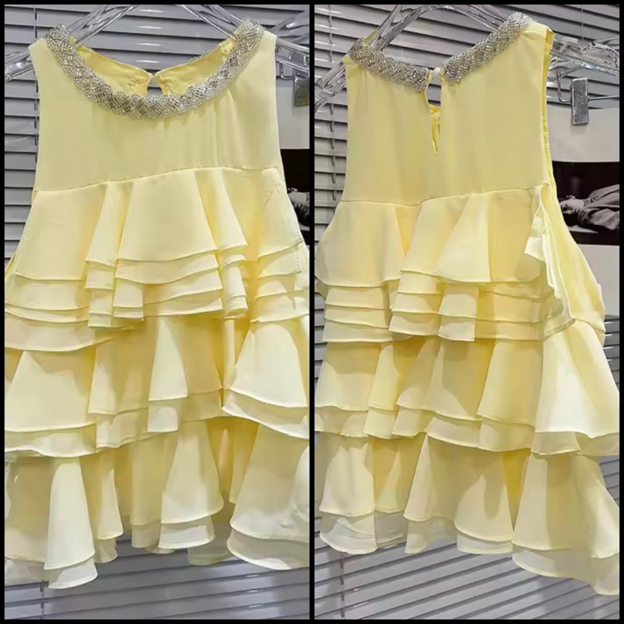 Women Sleeveless Bling Ruffled Fashion Top