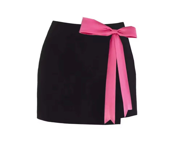 Women Sexy Color Patchwork Bow Bikini/Swimsuit Cover Up Set