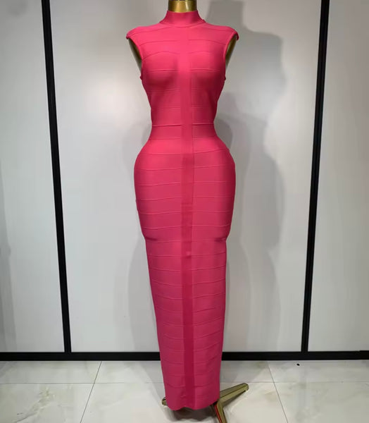 Women Sexy Sleeveless Bandage Maxi Dress