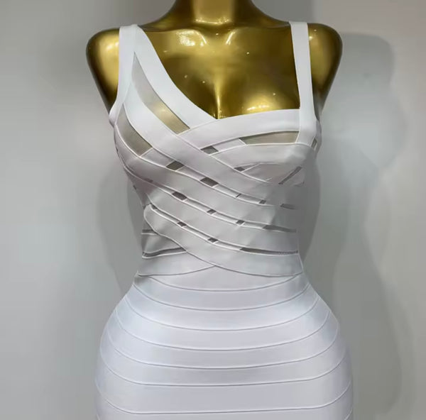 Women Sexy Sleeveless Bandage Maxi Dress