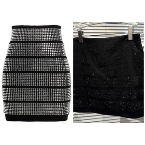 Women Fashion Rivet Bling Sexy Skirt