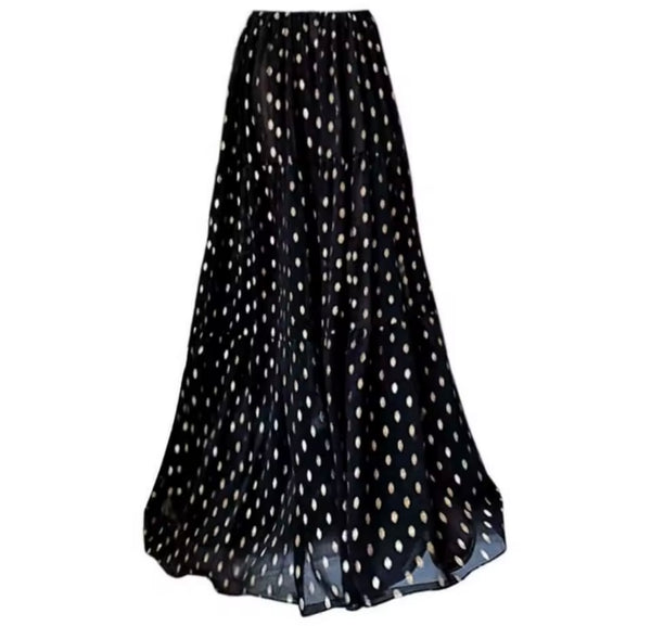 Women Black Polka Dot Sexy Swimsuit Cover Up Set