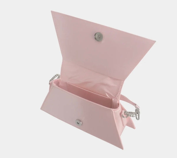Women Fashion Rhinestone Heart Handbag Purse