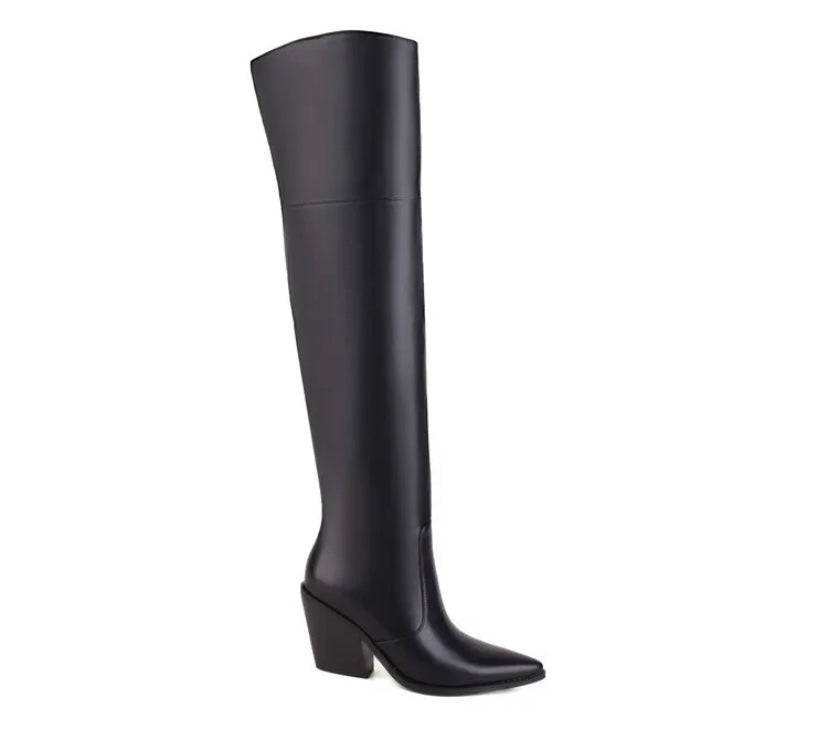 Women Faux Leather Zebra Print Western Boots