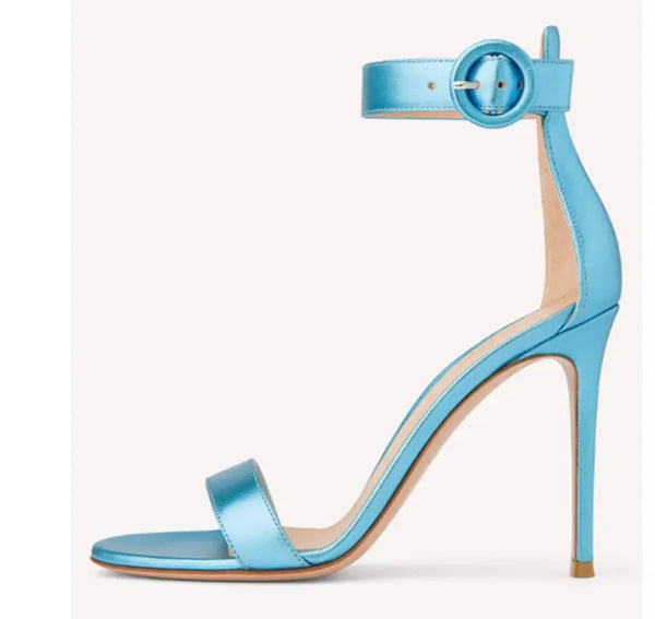 Women Open Toe Fashion High Heel Ankle Strap Sandals