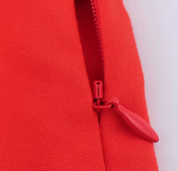 Women Color Fashion Side Zipper Shorts
