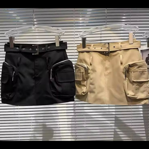 Women Sexy Fashion Cargo Short Skirt