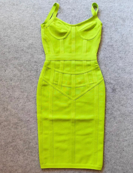 Women Green Sexy Sleeveless Dress