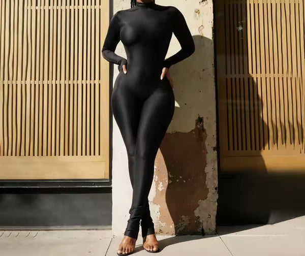 Women Turtleneck Full Sleeve Fashion Jumpsuit