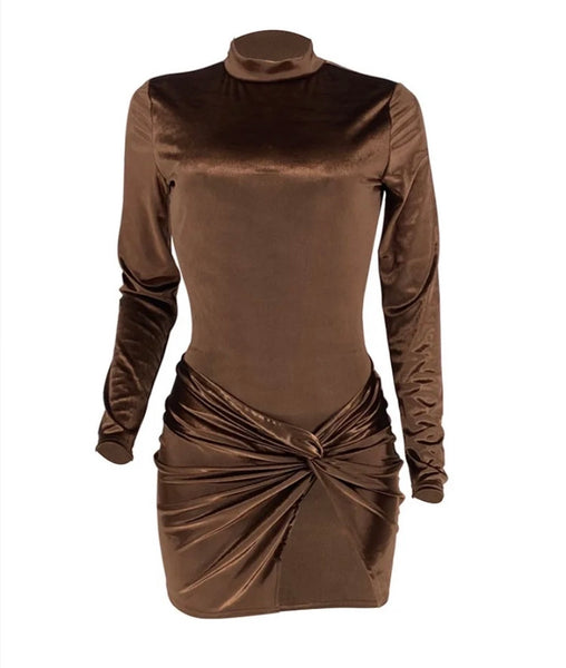 Women Sexy PU Full Sleeve Bodysuit Two Piece Skirt Set