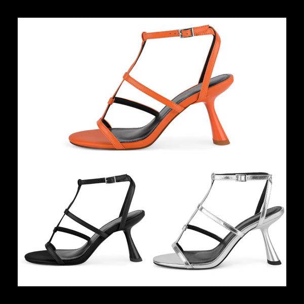 Women Fashion Ankle Buckle Strap High Heel Sandals