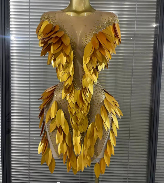 Women Sexy Sleeveless Sequins Rhinestone Mesh Dress