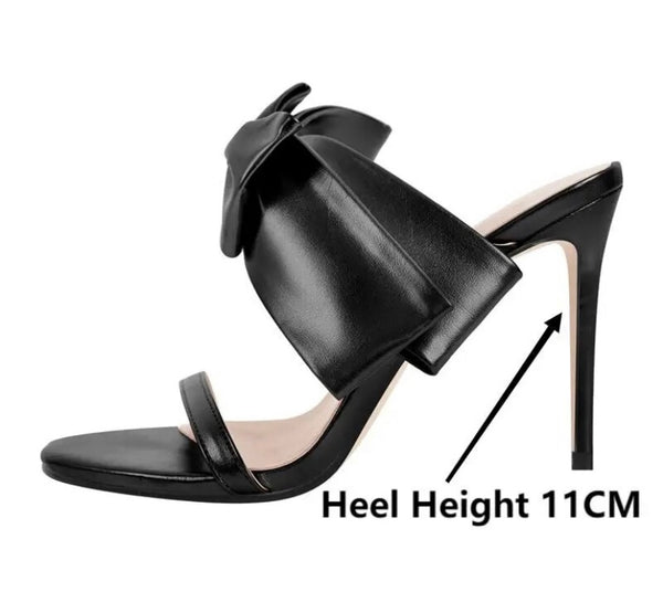 Women Fashion Bow Open Toe High Heel Sandals