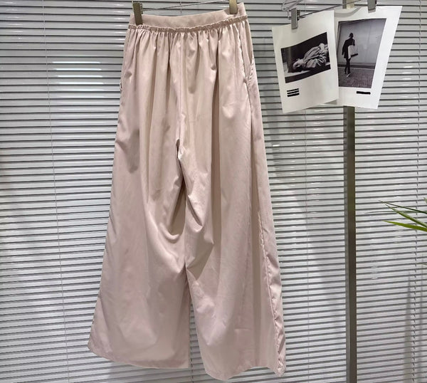 Women Sleeveless Tank Fashion Two Piece Wide Leg Pant Set