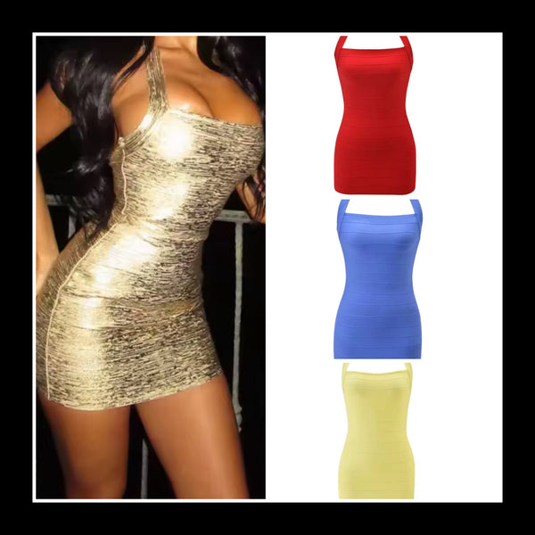Women Sexy Sleeveless Bandage Short Dress