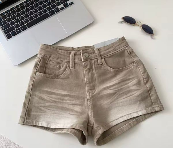 Women Color Fashion Denim Shorts