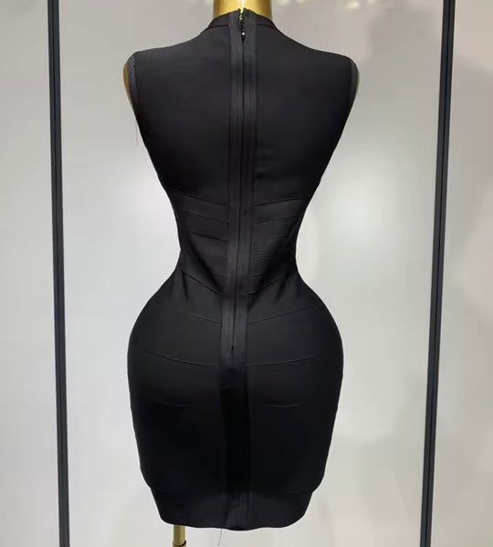 Women Sexy Sleeveless Cut Out Bandage Dress