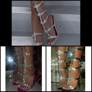 Women Rhinestone Fashion High Heel Sandals